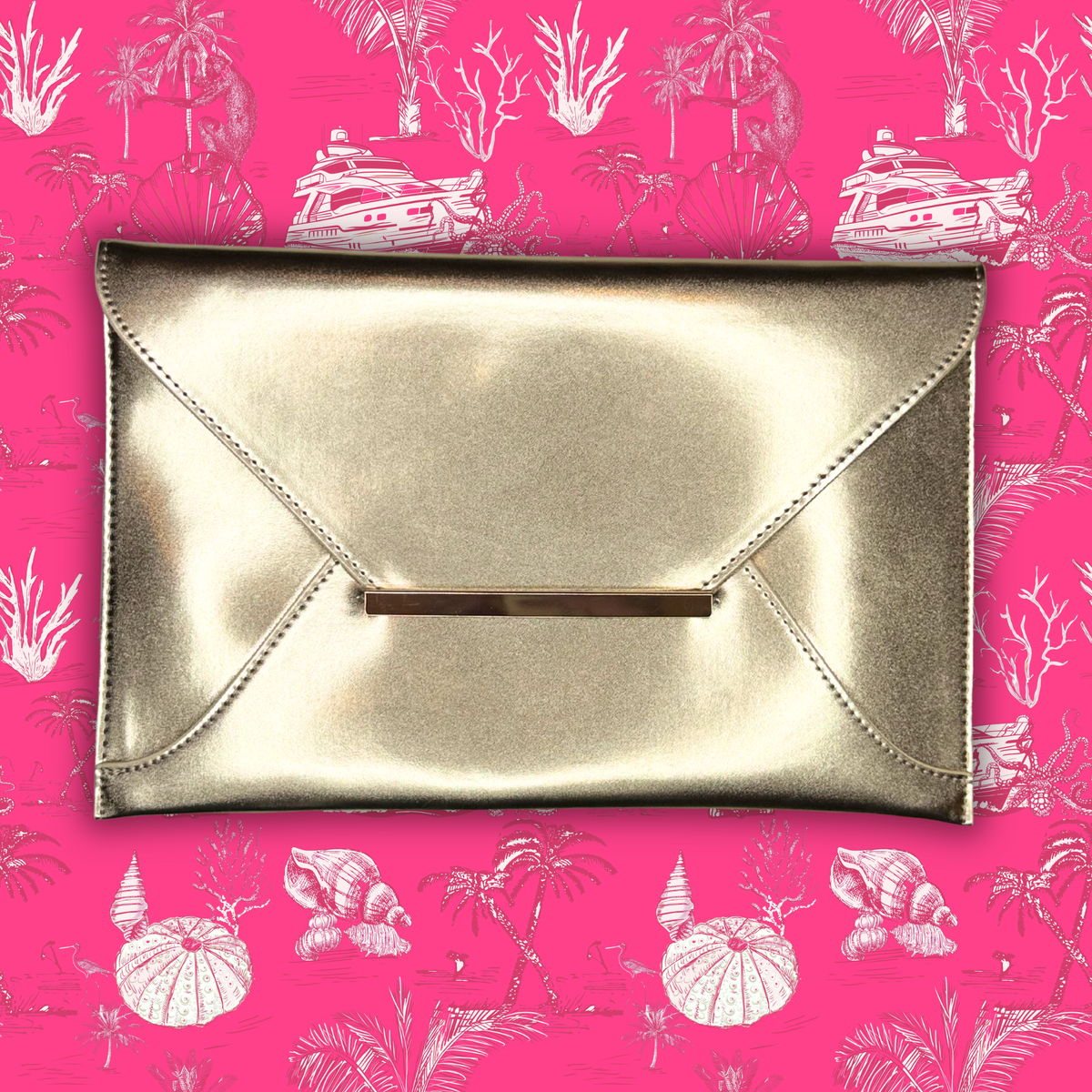 Society Clutch- Gold - Wholesale