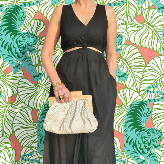 East Bay Clutch- Zebra