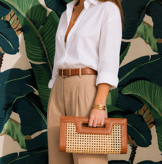 Kiawah Clutch- Brown - Wholesale