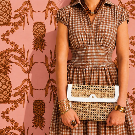 French Quarter Clutch- White - Wholesale