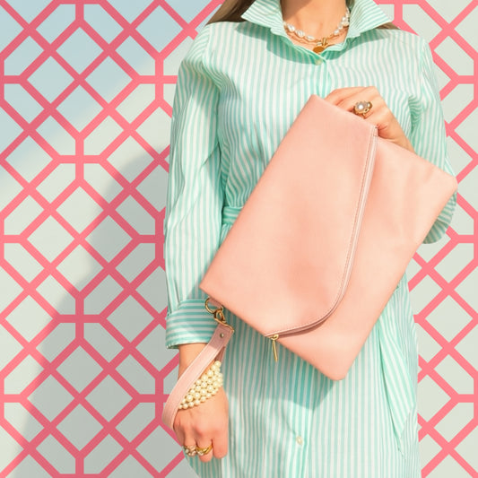Beaufain Clutch- Pink