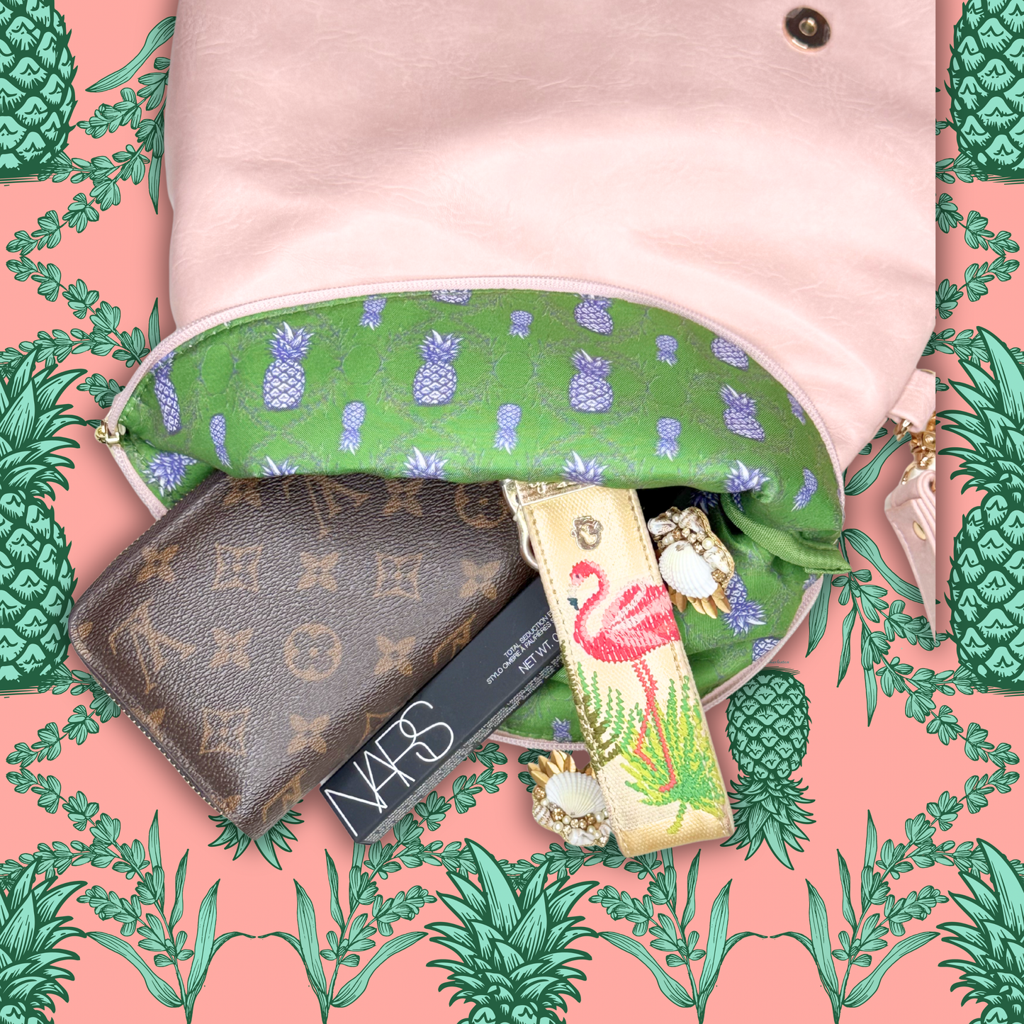 Beaufain Clutch- Pink - Wholesale