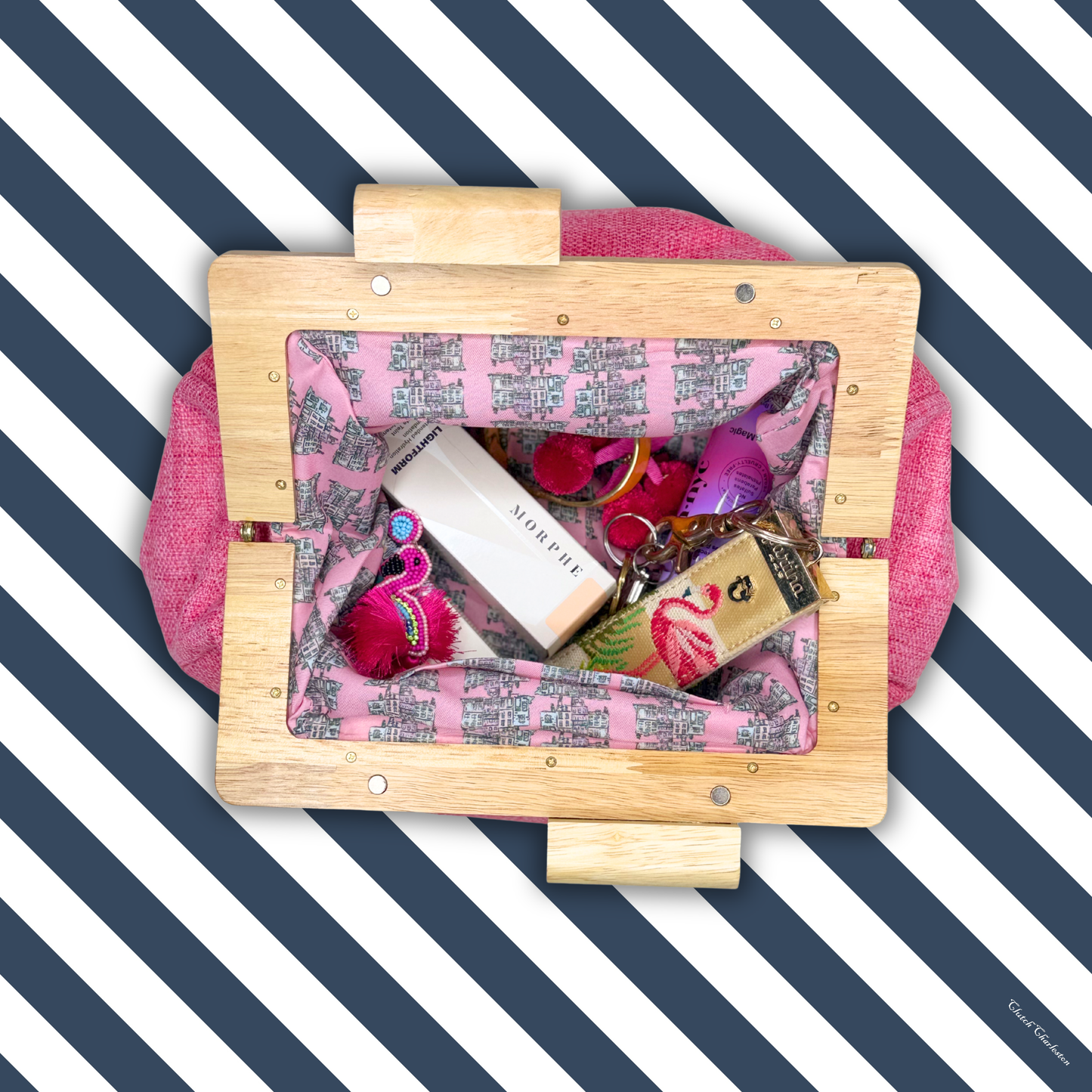 East Bay Clutch- Pink - Wholesale