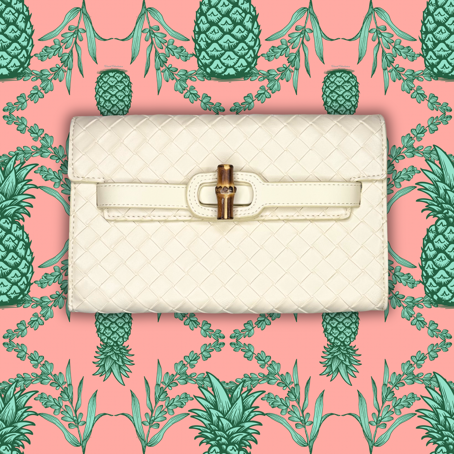 Broad Clutch- Cream - Wholesale