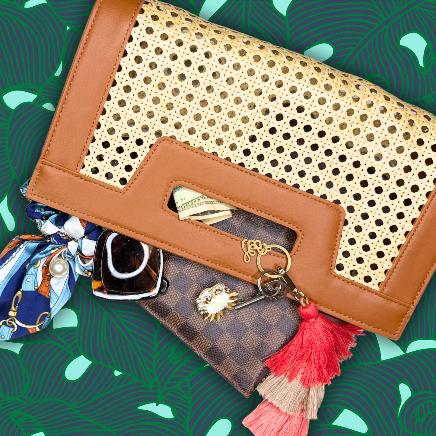 Kiawah Clutch- Brown